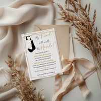 Tassel Black and Gold Graduation Invitation Template Editable Invitation Corjl Digital Download