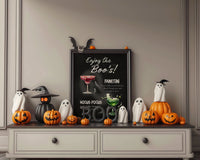 Spooky Ghost Halloween Signature Drinks Sign