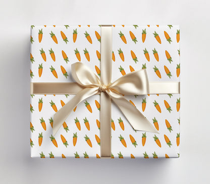 Easter Carrot Garden Wrapping Paper Sheets