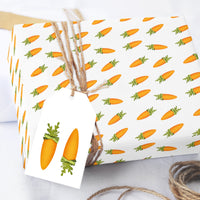 Easter Carrot Garden Wrapping Paper Sheets