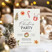 Holiday Trinkets Christmas Invitation