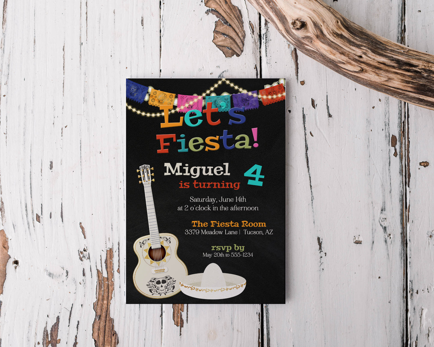 Coco Fiesta Mexican Birthday Invitation Template Editable Invitation Corjl Digital Download