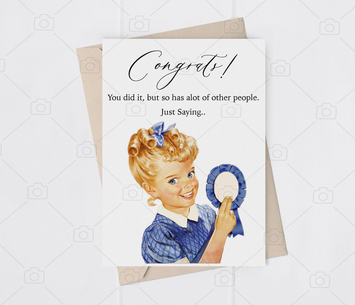 Funny Graduation Card, Congrats Humor Greeting, Celebration Greeting Card