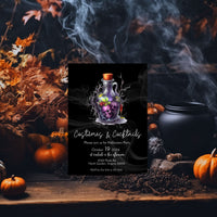 Halloween Costumes and Cocktails Invitation Template