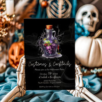 Halloween Costumes and Cocktails Invitation Template