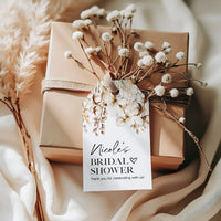 Cotton Boho Bridal Shower Gift OR Favor Tag