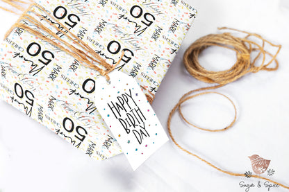 Custom Name Birthday Wrapping Paper