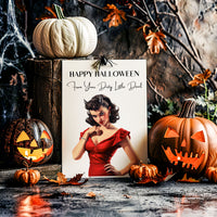 Sexy Devil Halloween Greeting Card
