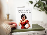 Sexy Devil Halloween Greeting Card
