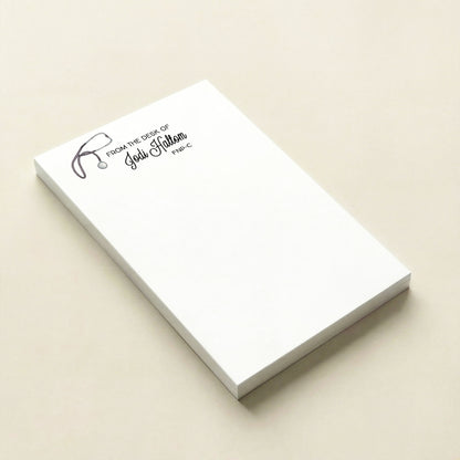 Nurse or Doctor Stethoscope Personalized Notepad