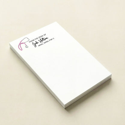 Nurse or Doctor Stethoscope Personalized Notepad