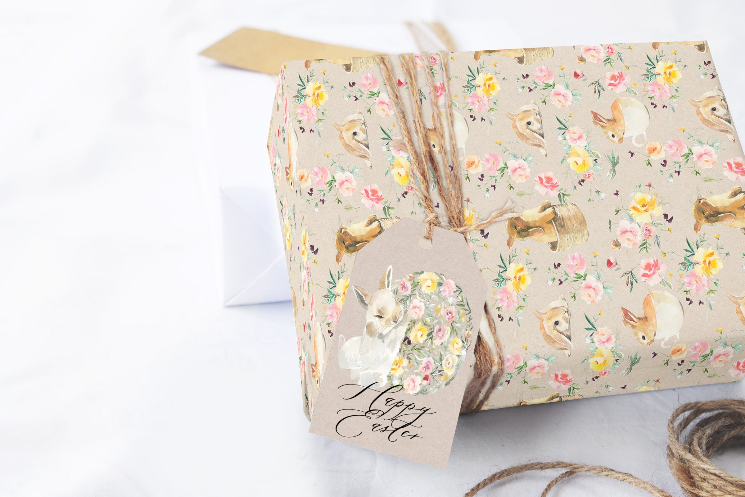 Easter Bunny and Chick Wrapping Paper