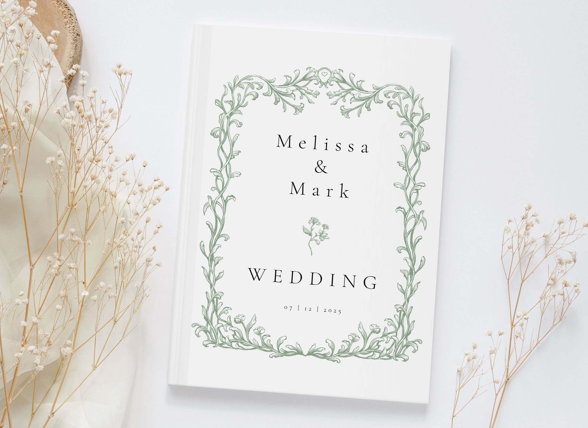 wedding guestbook, wedding guest book, guest book, guest book sign, wedding sign, elegant, polaroid guestbook, personalised book, greenery wedding, guestbook, eucalyptus greenery, sage green wedding, rustic wedding