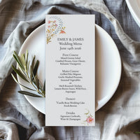 Wildflower Garden Menu