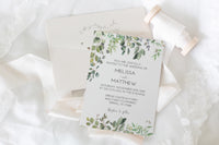 Eucalyptus Greenery Wedding Invitation