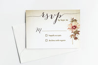 Fall Blossoms Wedding Invitation Suite