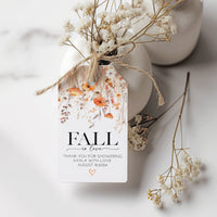 Fall in Love Bridal Shower Favor Gift Tag