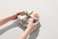 Fall Floral White Wrapping Paper Roll