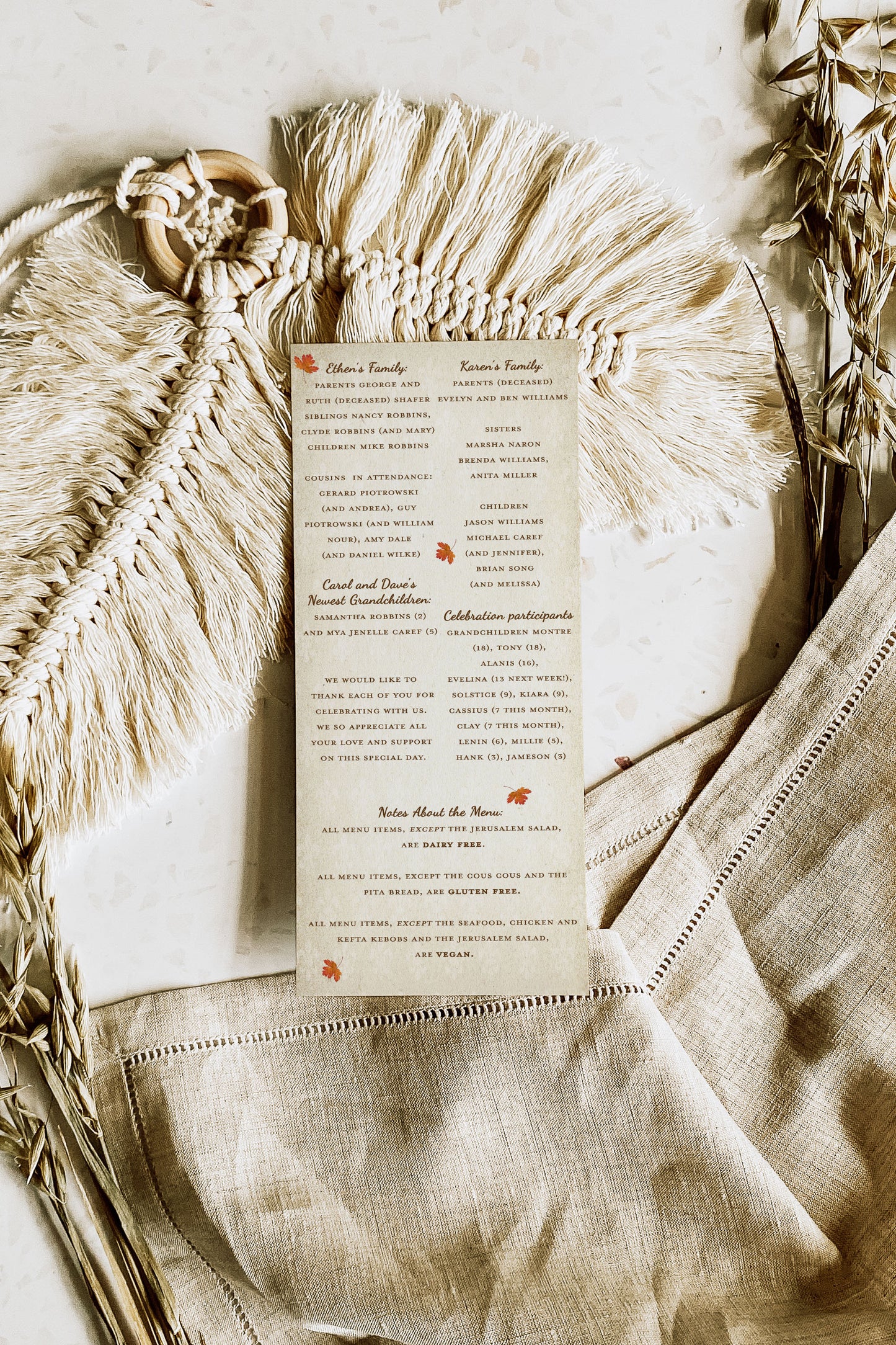 Fall In Love Elegant Font Wedding Invitation