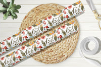 Botanical Floral Bird Wrapping Paper (5 Sheets)