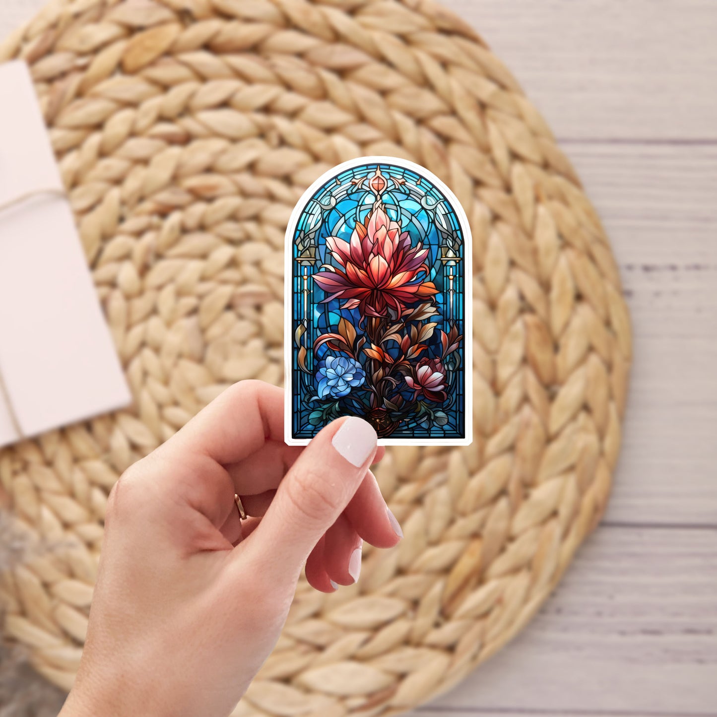 Stained Glass Window Garden Waterproof Sticker