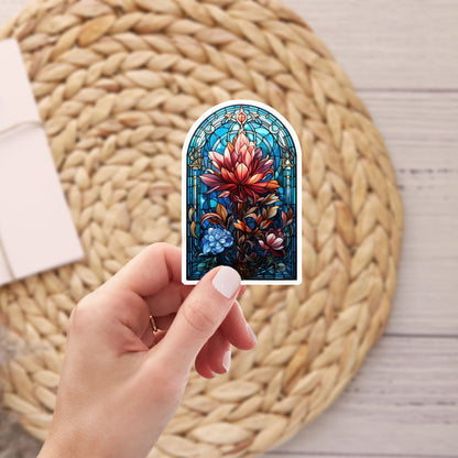 Stained Glass Window Garden Waterproof Sticker