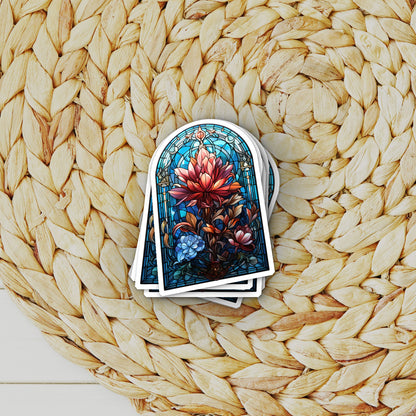 Stained Glass Window Garden Waterproof Sticker