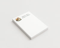 Flowers and Books Personalized Blank Notepad