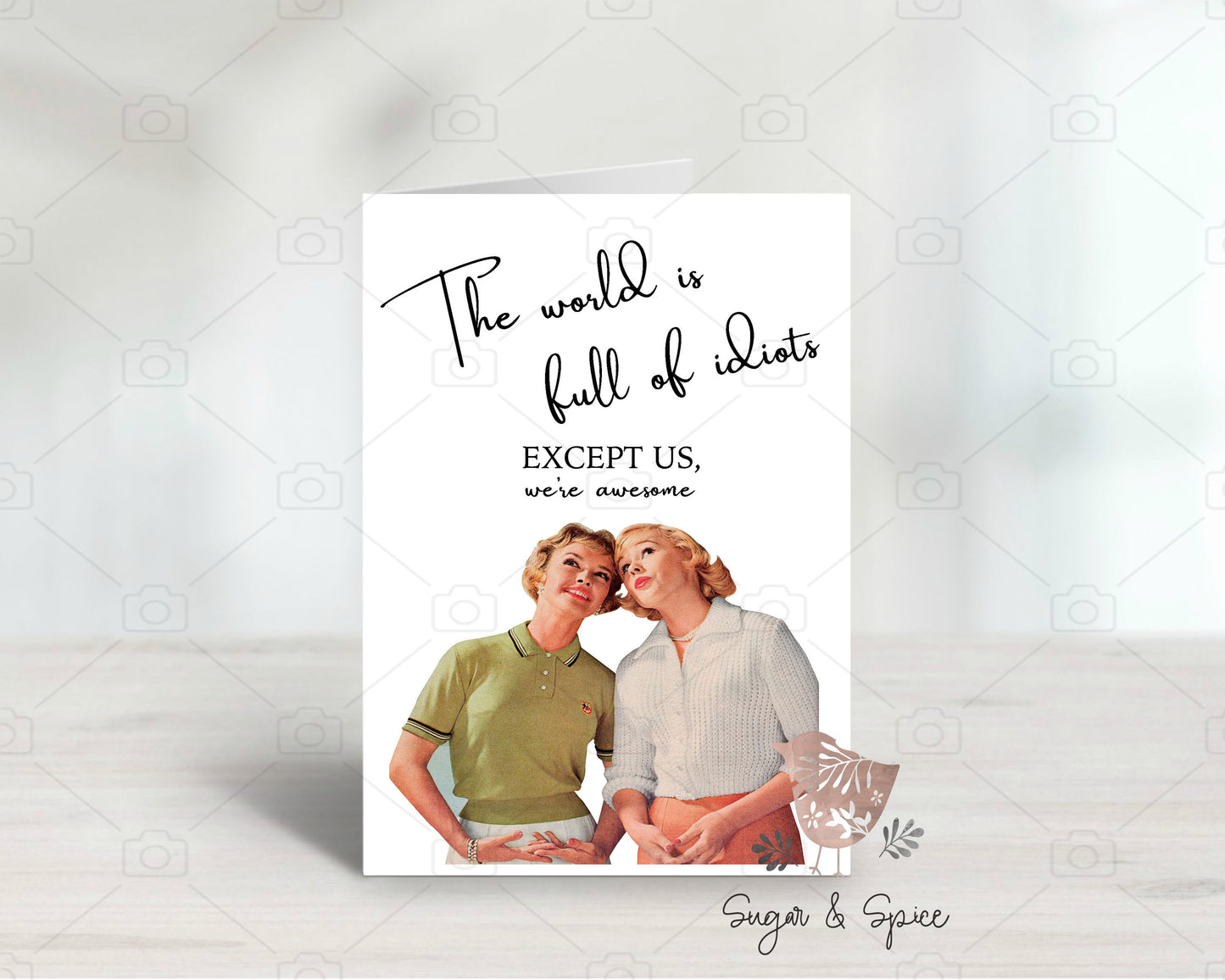Funny Adult Greeting Card, Best Friend Card, Caring, Humor, Birthday Card