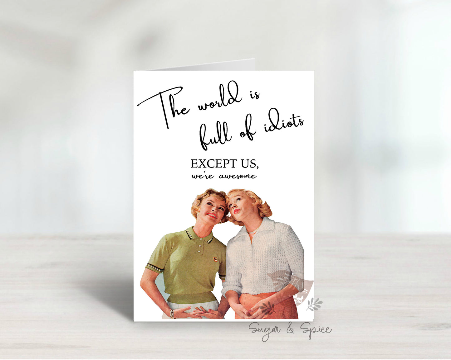 Funny Adult Greeting Card, Best Friend Card, Caring, Humor, Birthday Card