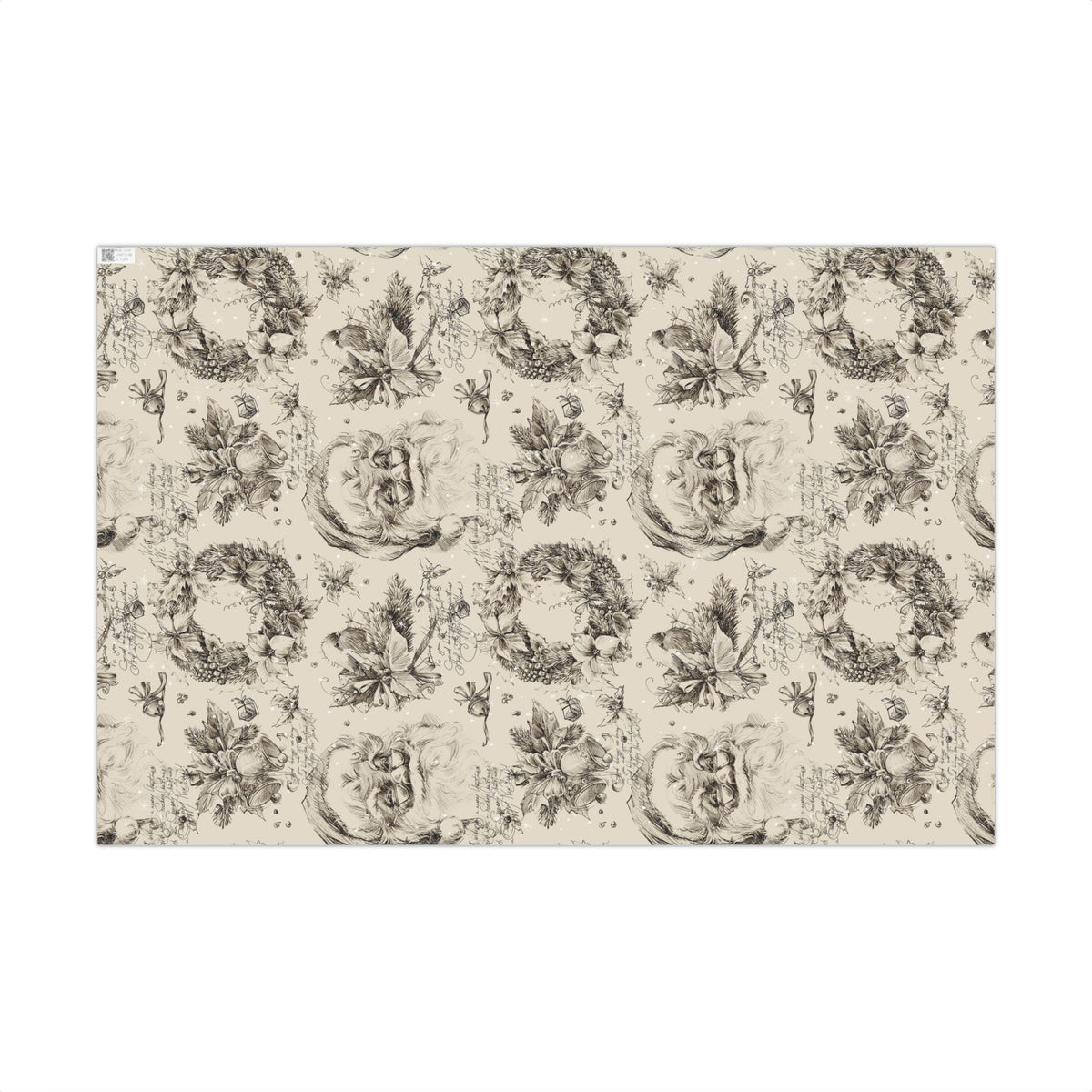 Vintage Santa Wrapping Paper Rolls Holiday Gift Wrap