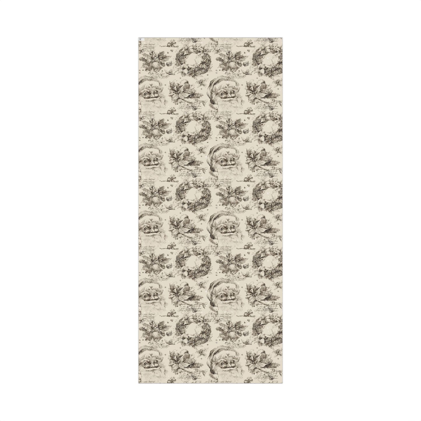 Vintage Santa Wrapping Paper Rolls Holiday Gift Wrap