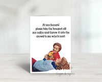 Funny Funeral Card, Sarcastic Birthday Card, Dark Humor Friend Greeting