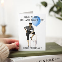Funny Adult Man's Birthday Retro Greeting Card