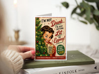 Holiday Eggnog Cheer Adult Funny Greeting Card