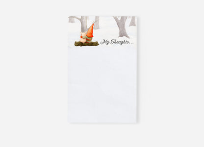 Orange Gnome Holiday Notepad