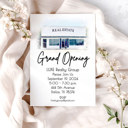 Grand Opening New Business Real Estate New Home Announcement