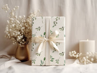 Wrapping Paper - Green Watercolor Eucalyptus Gift Wrap (Botanical Holiday & Wedding Stationery)