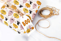 Halloween Pumpkins Witch Hat Wrapping Paper Sheets