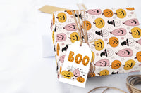Halloween Pumpkins Witch Hat Wrapping Paper Sheets