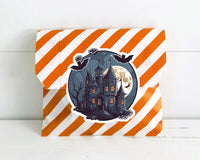 Haunted House Weatherproof Decal Halloween