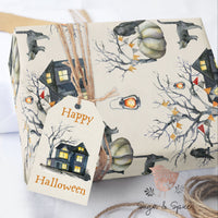Haunted House Halloween Wrapping Paper