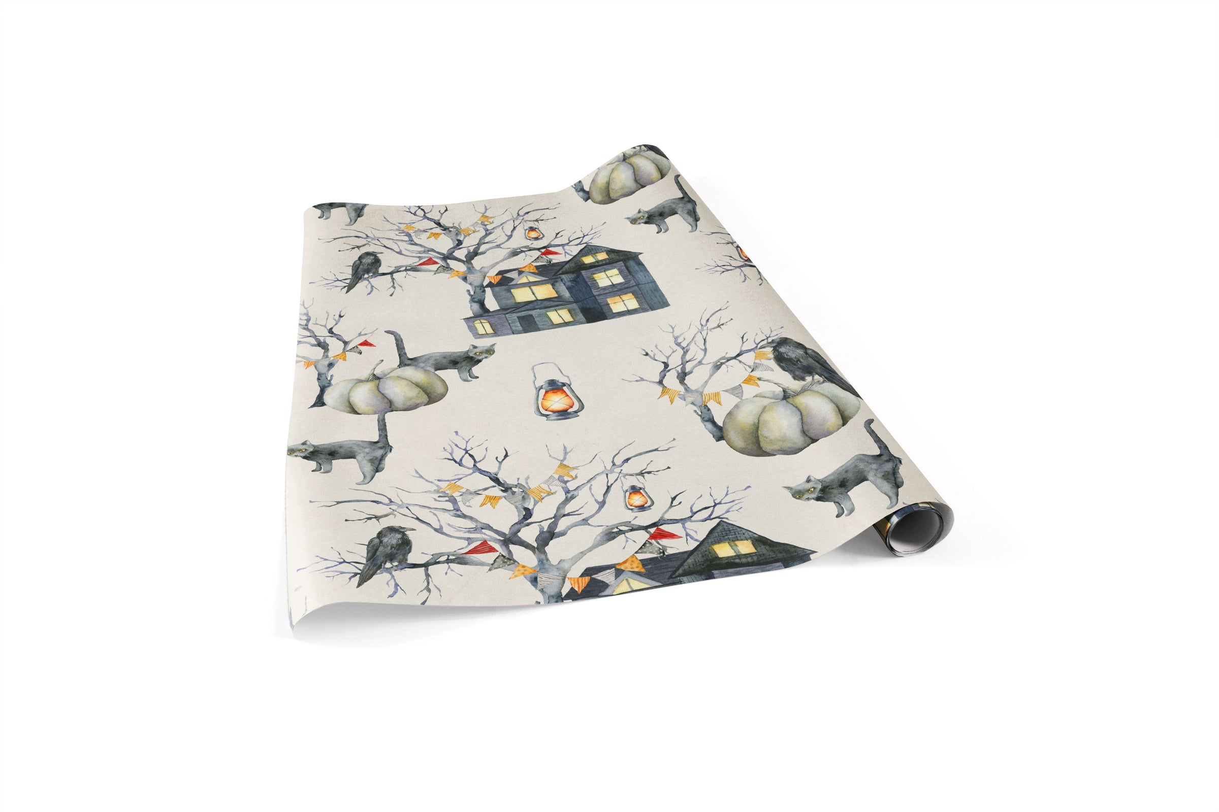 Haunted House Halloween Wrapping Paper