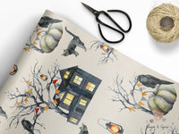 Haunted House Halloween Wrapping Paper
