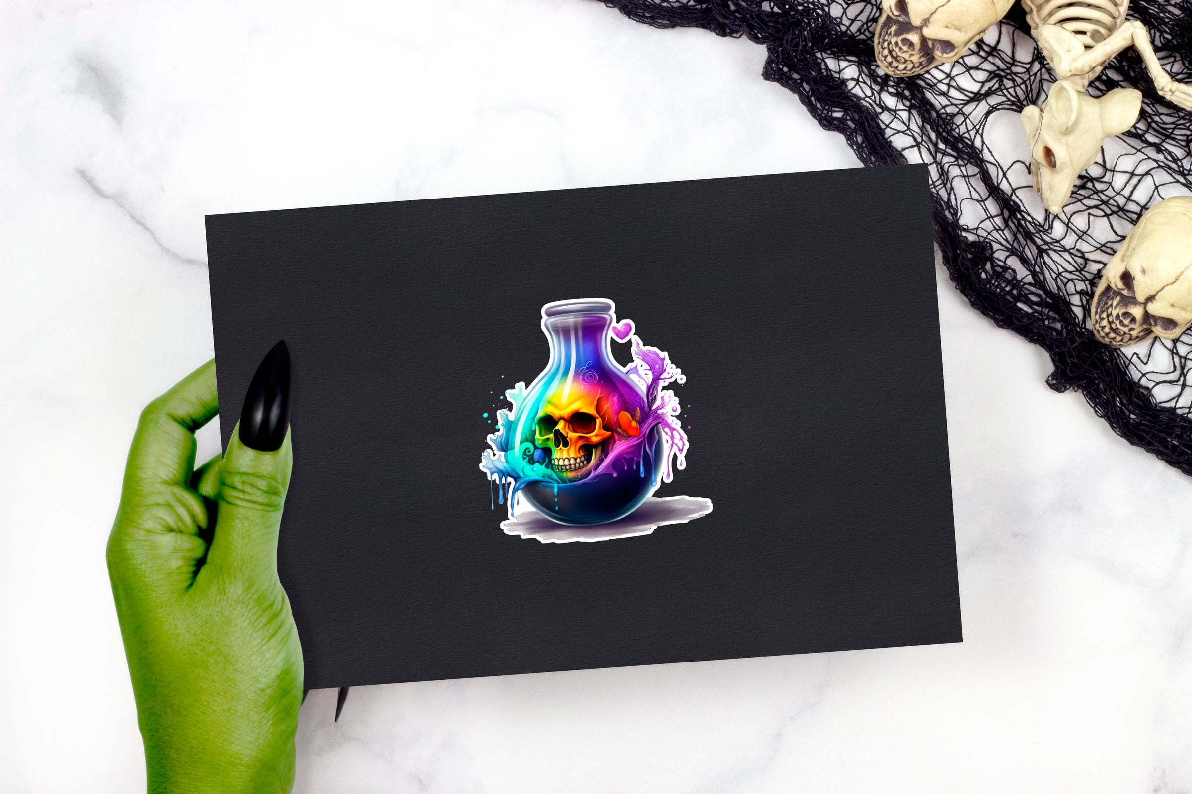 Pick Your Poison Vinyl Sticker Reading Weatherproof Decal Halloween