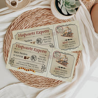 Hogwarts Express Train Ticket Birthday Invitation