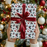 Christmas Holly Wrapping Paper Roll