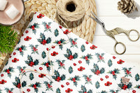 Christmas Holly Wrapping Paper Roll