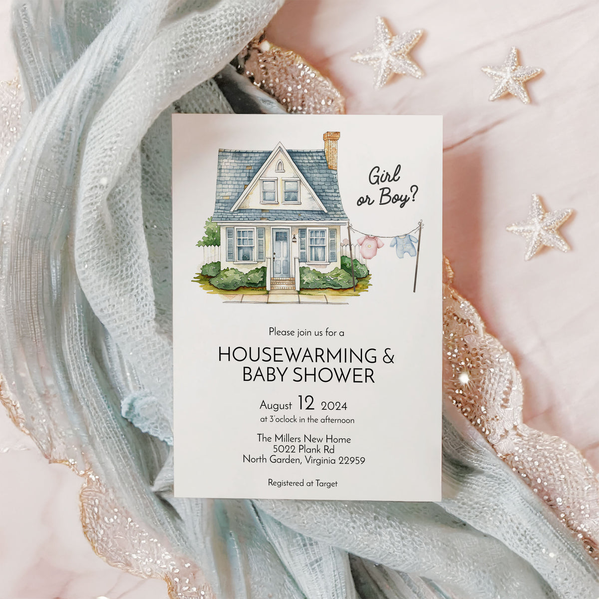 Housewarming & Baby Shower Invitation