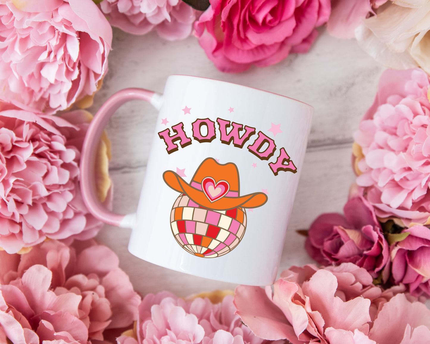 Valentine Howdy Western Lovers Mug Accent Coffee Mug